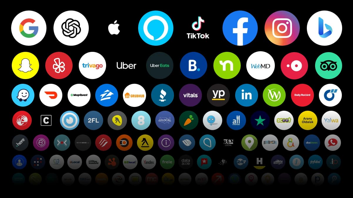 La grille des plateformes sur lesquelles vos fiches sont diffusées